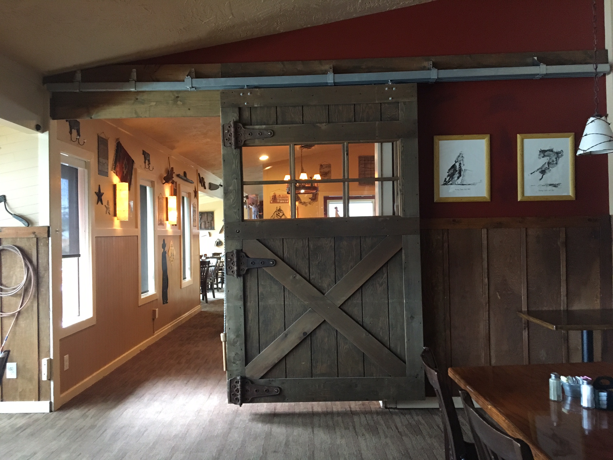 Ribeye Restaurant Barn Door Lewistalkwa