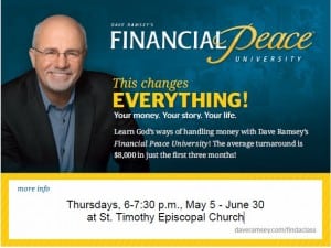 Financial Peace University @ St. Timothy Episcopal Church | Chehalis | Washington | United States