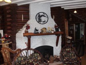 Mineral Lake Lodge Fireplace