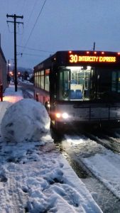 Twin Transit in the winter