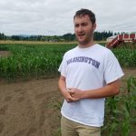 Rutledge Robby explains in the corn fields