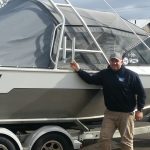 WhoDat Towers-Jim and boat with Who Dat Towers