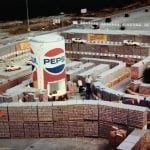Pepsi Challenge Race Track with Giant Inflatable can