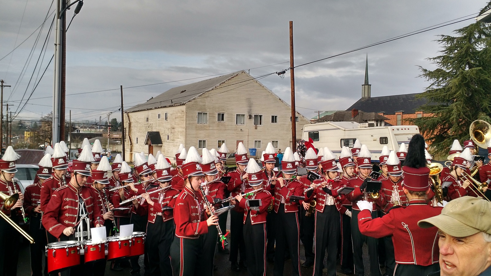 Santa ParadeMarching Band in Chehalis Santa Parade LewisTalkWA