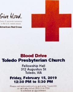 Red Cross Blood Drive @ Toledo Presbyterian Church