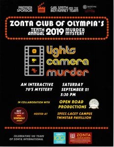 Zonta Club of Oympia's Tenth Annual Murder Mystery @ South Puget Sound Community College - Lacey Campus