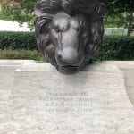 Lion at Law Enforcement memorial Washington State Patrol