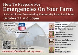 How To Prepare For Emergencies On Your Farm @ Virtual Event (Link through GoTo Meeting)