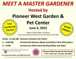 Meet a Master Gardener, Gardening Classes @ Meet a Master Gardener