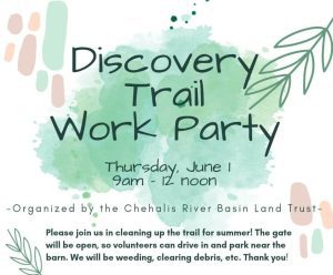 Work Party at Chehalis River Discovery Trail @ Chehalis River Discovery Trail, Centralia
