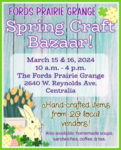 Spring Craft Bazaar @ Fords Prairie Grange