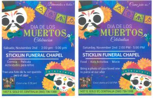 Dia de los Muertos @ Sticklin Funeral Chapel